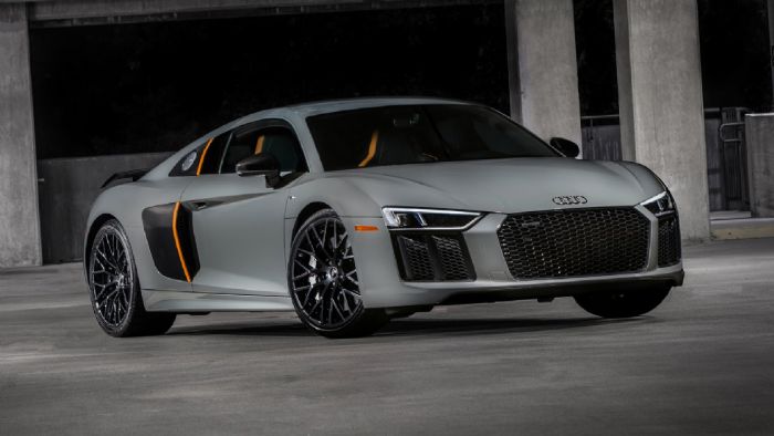 Το R8 V10 Plus Exclusive έχει υιοθετήσει νέα τεχνολογία laser στα full-LED εμπρόσθια  φωτιστικά σώματα